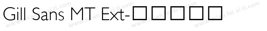 Gill Sans MT Ext字体转换